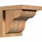 Ekena Millwork Carmel Smooth Corbel w/Backplate, Western Red Cedar, 7 1/2"W x 8"D x 8"H COR08X08X08CAR01SWR - alternate 1
